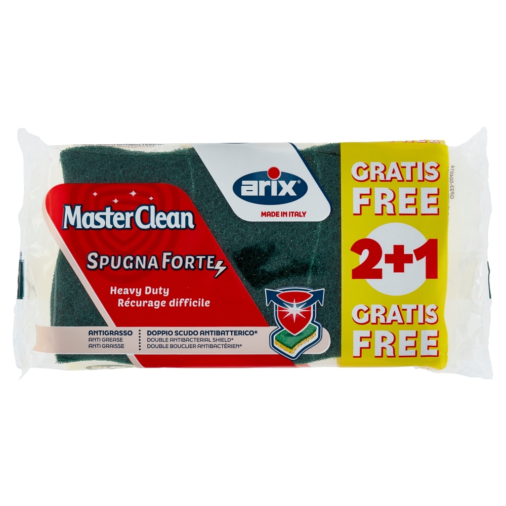 MasterClean Spugna Forte 2 pz + 1 Gratis